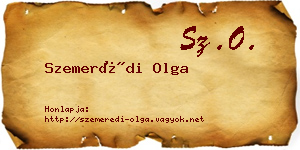 Szemerédi Olga névjegykártya